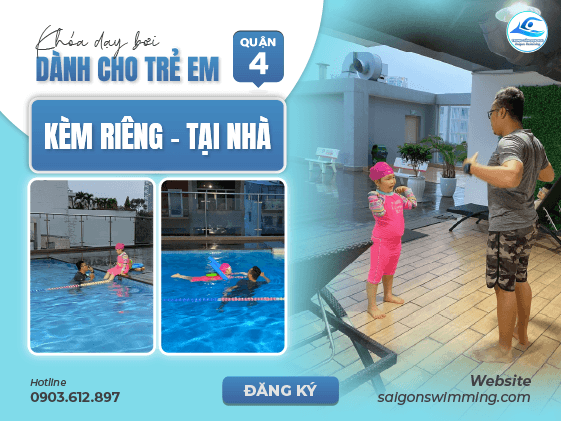 Lớp học bơi 1 kèm 1 tại nhà của học viên
